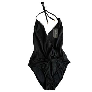 Kenny Flowers Black One-Piece Swimsuit